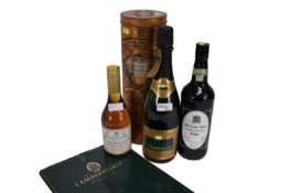 Bottle of the first release English brandy Lamberhurst 35cl, bottle of House of Lords Finest Reserve