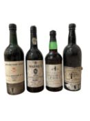 Four bottles, Warre's 1974, bottled 1978, Warre 1960, W & J Graham 1966 and Lay & Wheeler port