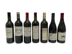 Twelve bottles, assorted French reds, Chateau Jouanin 2009, Grand Vin du Chateau Bernadotte and othe