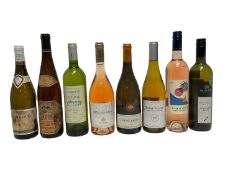 Twenty bottles, mixed whites and rose to include Whispering Angel 2016 (4), Macon Prisse 2013, Saint