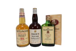 Three bottles, to include Haig's Blended Scotch Whisky Gold Label 70% proof, Whyte & Mackay Special
