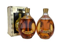 Two bottles, Haig Dimple whisky, one boxed