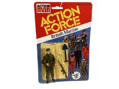 Palitoy Action Man Action Force Series 1 British Marine, on card with blister pack (1)