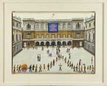 Robert Hardy (b. 1952) oil on board - Artists of the Royal Academy, signed and dated 2008 verso