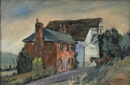Busky Laurie (1928-2020) oil on board - The Mill, Thorington Street, signed, framed