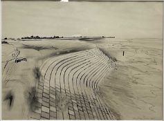 Humphrey Spender, 'Estuary sea wall'