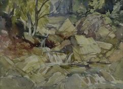 Albert Ribbans (1903-1966) watercolour - Landscape, 24cm x 32cm, signed and framed