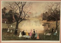 Helen Bradley, signed print