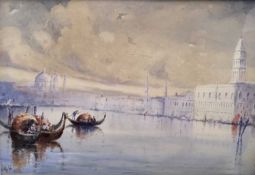 Wildred Knox (1884-1966) watercolour - Venice, signed, 25 x 37cm, framed