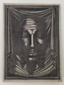 Eric Gill (1882-1940) wood engraving, The Holy Face 1917 (Skelton P111) 7.5 x 5.6cm. Provenance: Gif