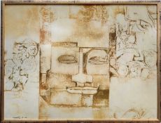 South East Asian school, silkscreen on fabric