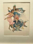D. Pullinger, 1956, watercolour - Caribbean Band, signed, mounted