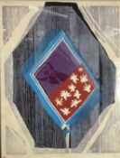 Trevor Allen (1939-2008) serigraph in colours - Purple Haze