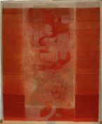 Continental School, set of three abstract mixed media pictures, indistinctly signed