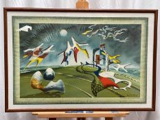 John Tunnard, 'Holiday', Baynard Press school print