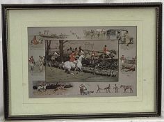 After Snaffles, three prints, A Point to Point, An Irish Point to Point and The R.A. Harriers