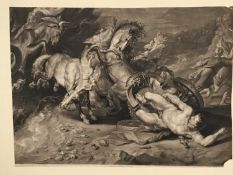 Late 18th century classical engraving, published 1797 by B.B.Evans, in glazed frame, 38cm x 52cm