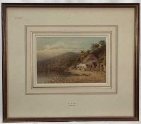 E.M. Slade 1920’s watercolour - 'On the Dart', signed and dated 1921, 15.5cm x 23cm, in glazed frame