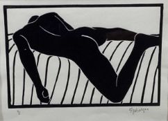 E. Hodges ?? Group of five signed limited edition prints - Male Nudes, in glazed frames