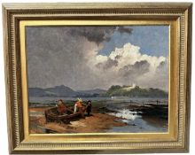 English School, 19th century, oil on board - 