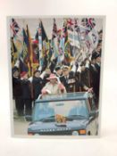 H.M. Queen Elizabeth II and H.R.H. The Duke of Edinburgh, signed 1994 Christmas card with gilt embos