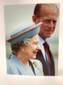 H.M. Queen Elizabeth II and H.R.H. The Duke of Edinburgh, signed 1993 Christmas card with gilt embos