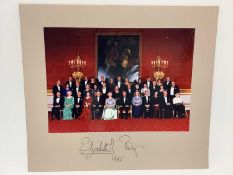 H.M. Queen Elizabeth II and H.R.H. The Duke of Edinburgh, signed presentation colour photograph of t