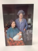 H.M. Queen Elizabeth II and H.R.H. The Duke of Edinburgh, signed 1988 Christmas card with gilt embos