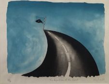 Patrick Hughes (b.1939) 'The Republic of the Road', aquatint, signed, titled, dated and numbered in