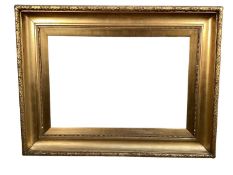 Moulded wooden gilt frame, external 106cm x 80cm, internal 75cm x 49cm