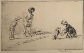 Eileen Alice Soper (1905-1990) 'The Hurt Paw', 1923 etching signed in pencil, proof from the only ed