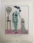 Pochoir plates Gazette du Bon Ton, Georges Lepape, Louis Strimpl, Pierre Brissaud and Javier Gose, c