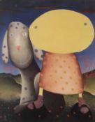 Mackenzie Thorpe (1956-) 'The love of my life', limited edition print, signed in pencil, framed and