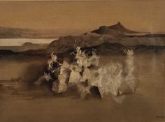 David Walsh, British 1927, acrylic 'Australia'