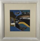 Michael Sheppard (b. 1936) ‘Black Rock’ mixed media and collage on paper, 24 x 23cm