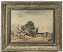 Arthur Edward Davies (1893-1989) watercolour - Norfolk Landscape