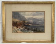James Burrell Smith, watercolour, two highland scenes