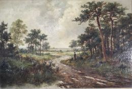 David Bates oil on canvas landscape