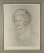 Gilly Rayner - Limited edition print of Margaret Thatcher