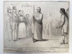 Group of nine 19th century political cartoon lithographs published by McLean to include: Doing Penan