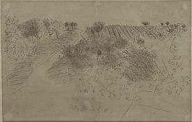 Raoul Dufy (1877-1953) limited edition lithograph - 'Les Vignes', 232/250, 32cm x 50cm, in glazed gi