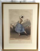 Fanny Elssler ballet lithograph