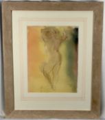 Frank Stack (American, b. 1937) watercolour - Figure study, signed and dated '85, 43 x 32cm, and ano