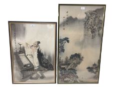 Two 20th century Chinese watercolours