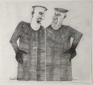 David Reekie (b. 1947) pencil, Two Figures