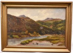 Thomas Morris Ash (1851-1935) oil on canvas - Arthog, Barmouth N.W., signed, further signed and titl