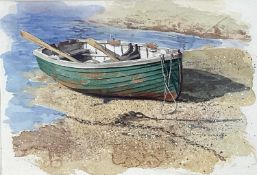 David Hurrell, contemporary, watercolour - 'The Old Clinker Dingy', signed, 23cm x 34cm, in glazed f
