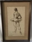 Ernest Daryl Lindsay (1889-1976) lithograph, ballerina, signed and inscribed by the artist