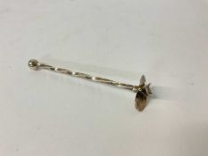 Tiffany & Co. silver novelty silver cocktail stirrer in the form of a propeller