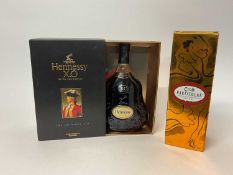 One bottle of Hennessy XO cognac, boxed and another bottle of Croft Sherry, boxed (2)
